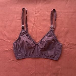 Fortnight Longline Bralette - 34C - Burgundy (fits small)